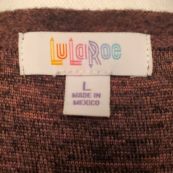 LuLaRoe Cozy Sarah Cardigan Lg - Picture 3 of 4